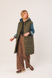 Shop Indi & Cold Retro Quilted Coat - Indi & Cold