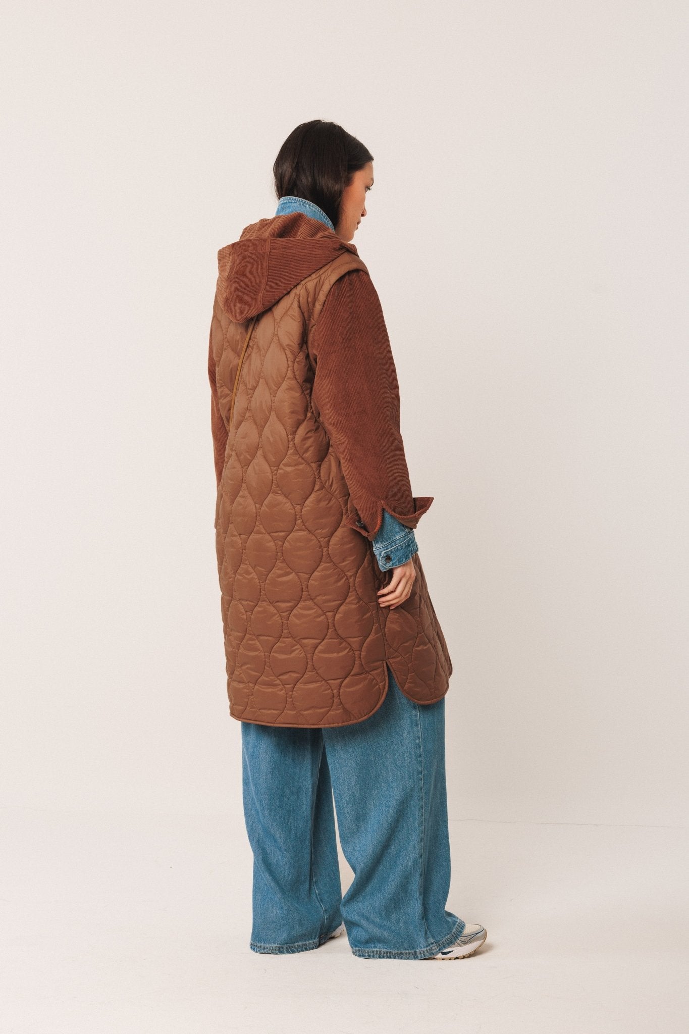 Shop Indi & Cold Retro Quilted Coat - Indi & Cold