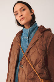 Shop Indi & Cold Retro Quilted Coat - Indi & Cold
