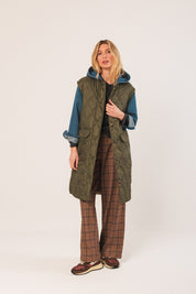 Shop Indi & Cold Retro Quilted Coat - Indi & Cold