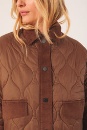 Shop Indi & Cold Retro Quilted Jacket - Indi & Cold