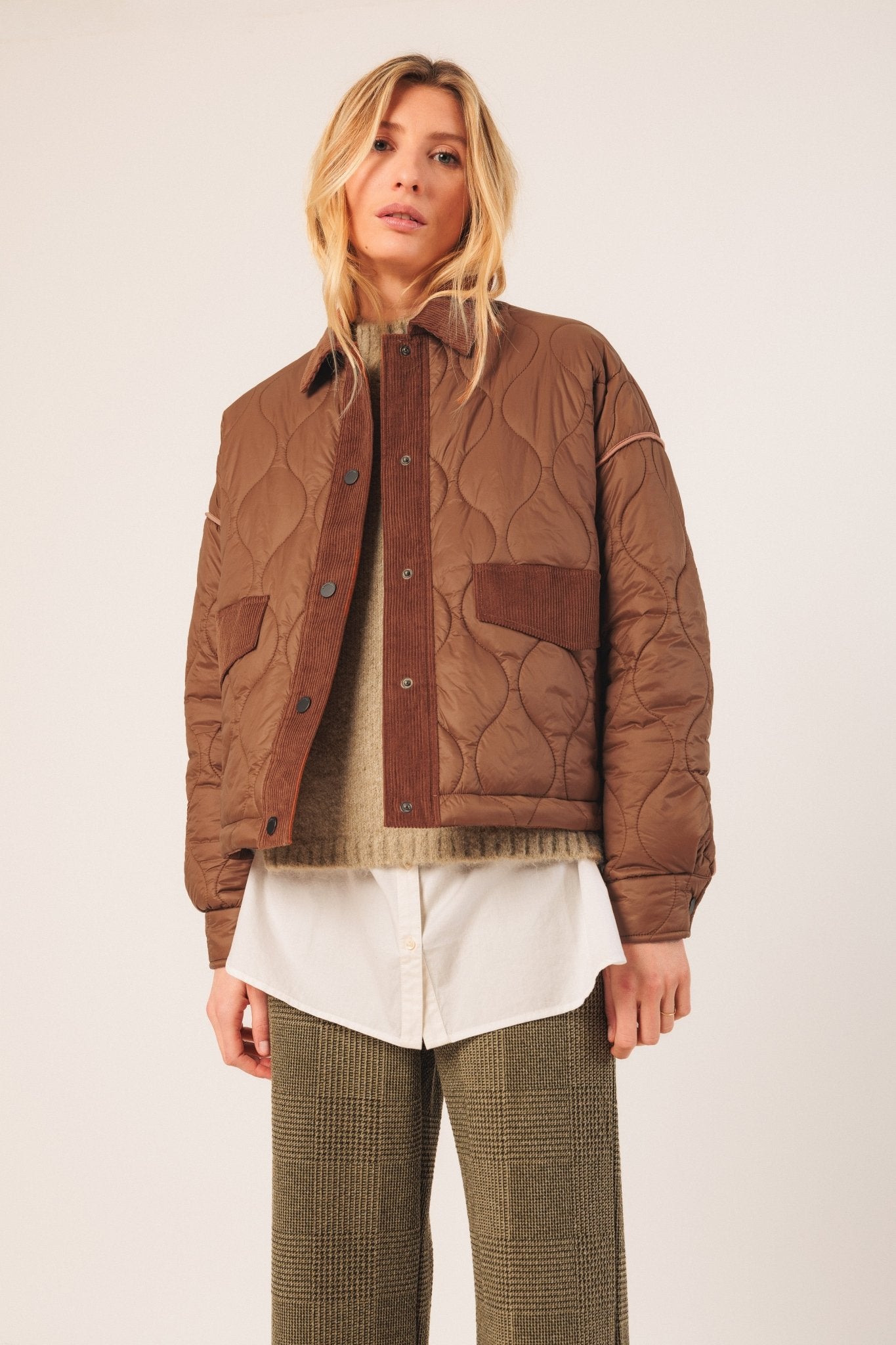 Shop Indi & Cold Retro Quilted Jacket - Indi & Cold