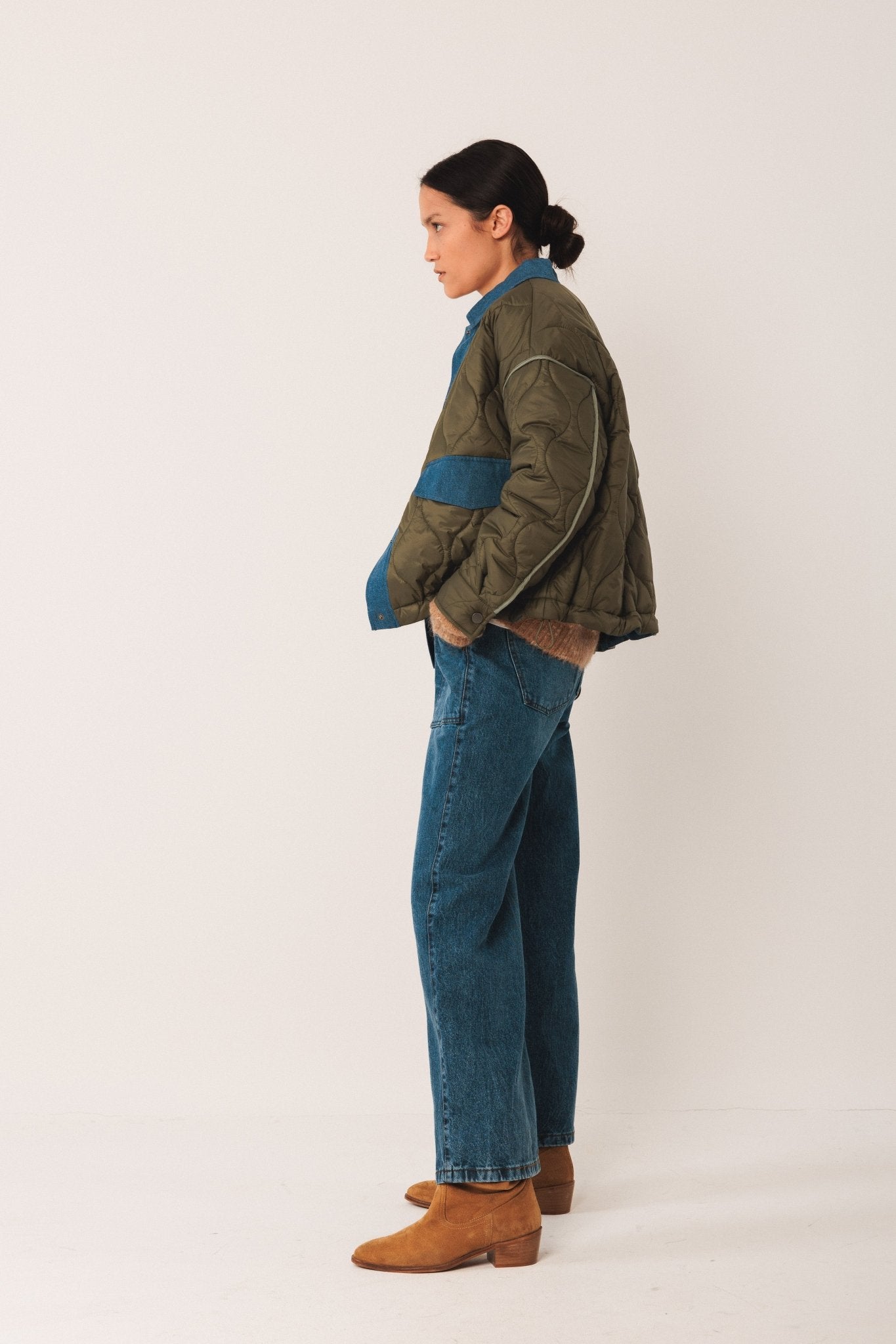 Shop Indi & Cold Retro Quilted Jacket - Indi & Cold