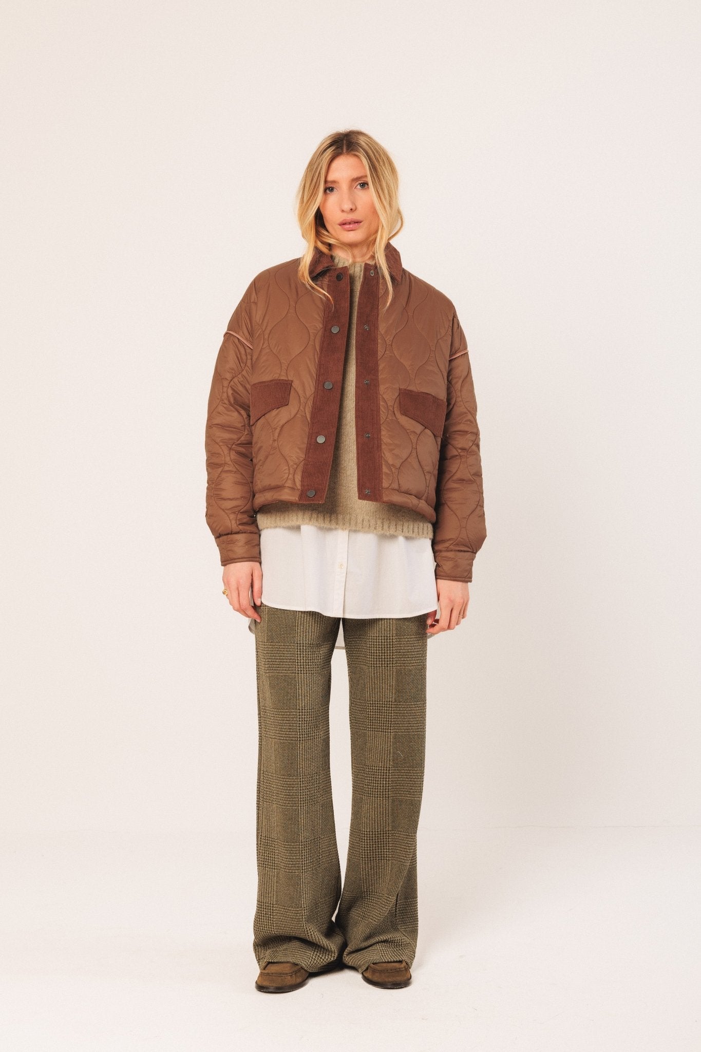 Shop Indi & Cold Retro Quilted Jacket - Indi & Cold