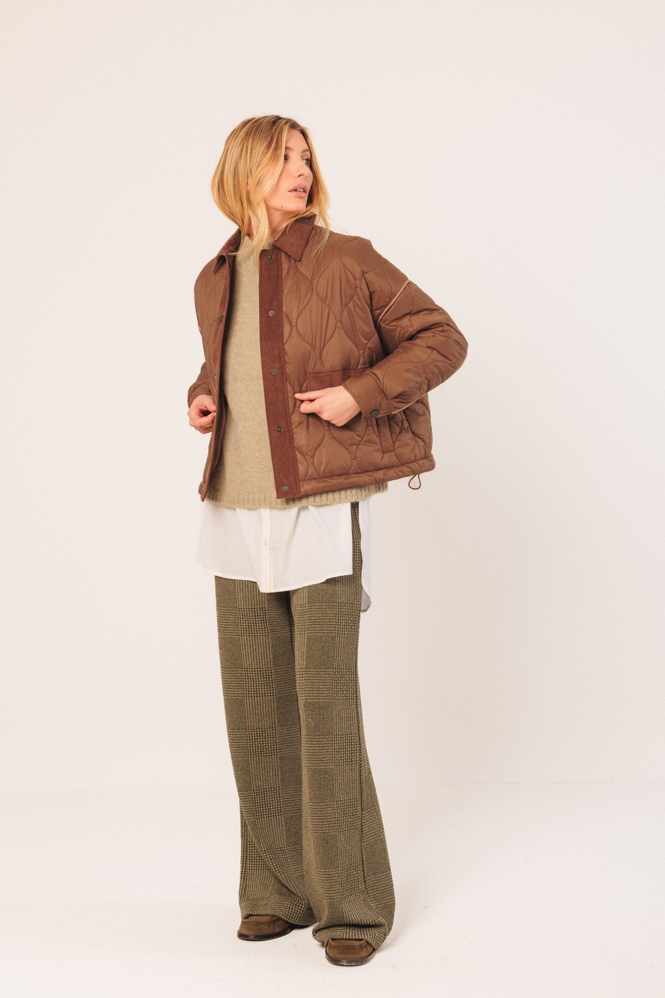 Shop Indi & Cold Retro Quilted Jacket - Indi & Cold