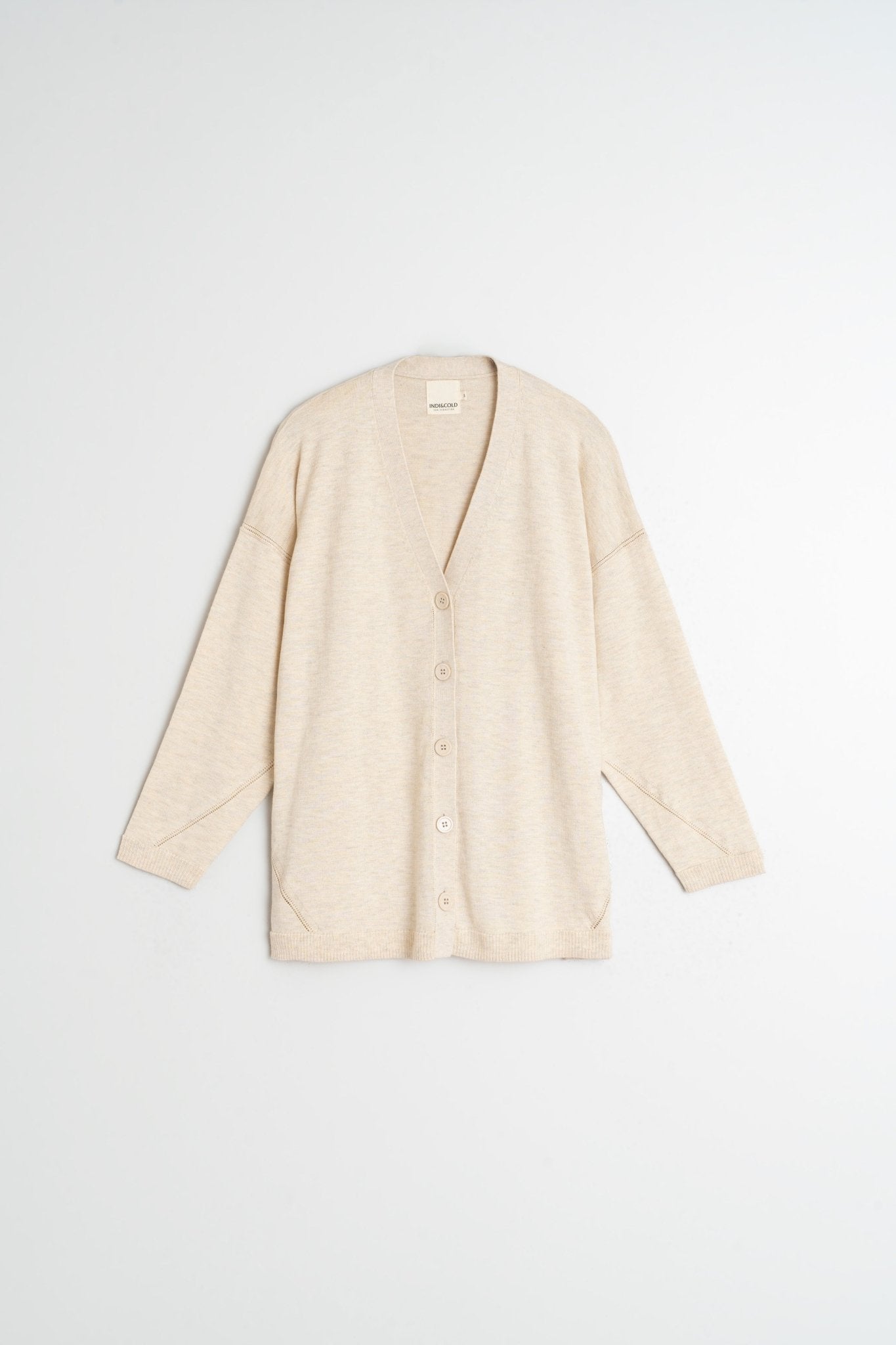 Shop Indi & Cold Seawool V - Neck Slouch Cardigan - Indi & Cold