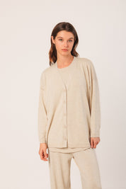 Shop Indi & Cold Seawool V - Neck Slouch Cardigan - Indi & Cold