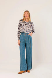 Shop Indi & Cold Smock Shoulder Detail Blouse - Indi & Cold