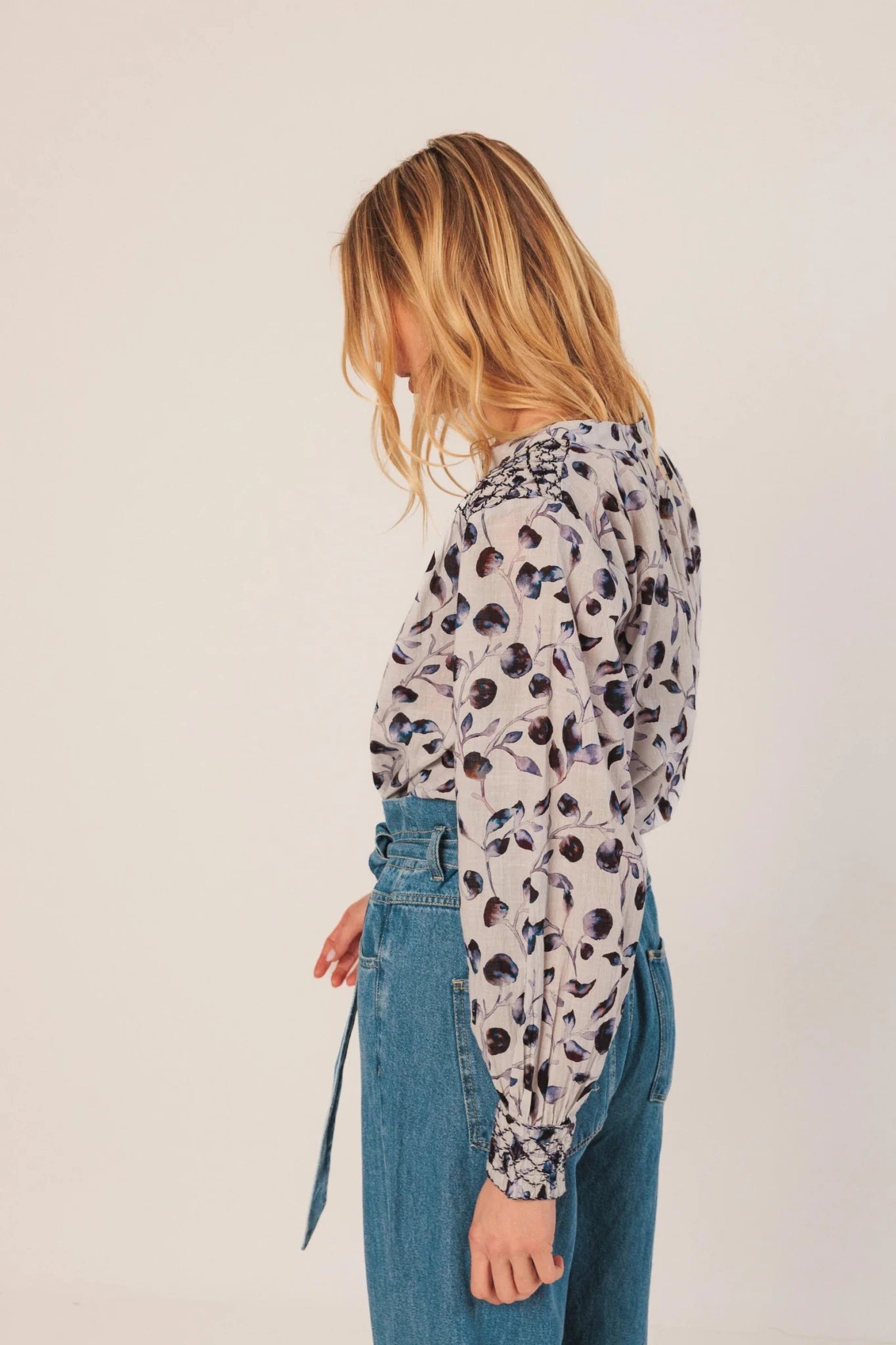 Shop Indi & Cold Smock Shoulder Detail Blouse - Indi & Cold