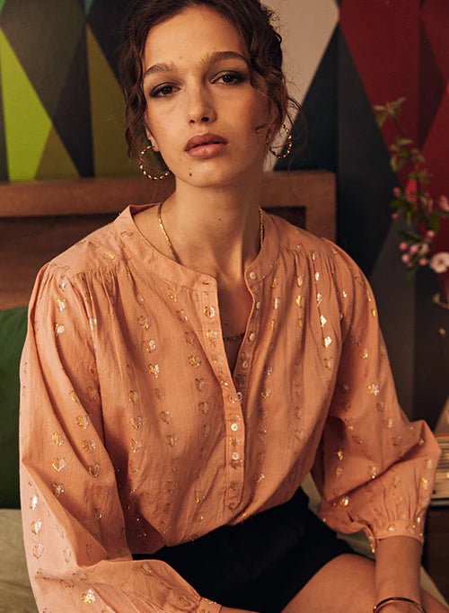 Shop Ines Love Heart Blouse - Marie Louise de Monterey