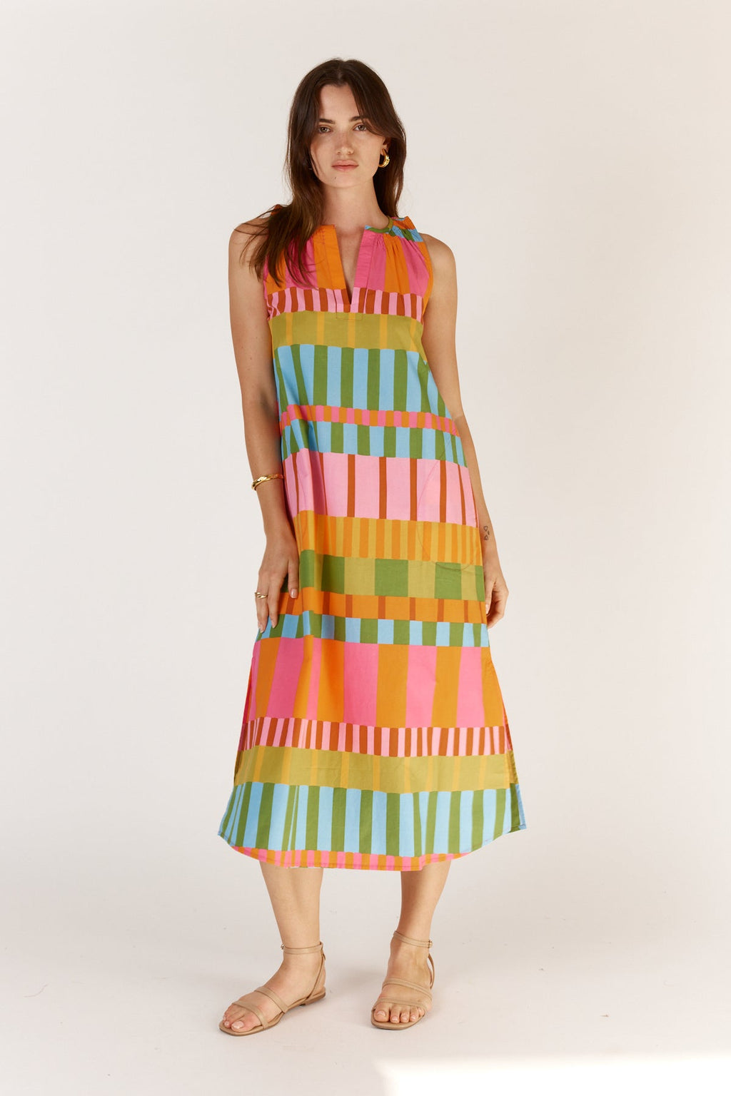 Shop Itami Cannes S/Less Multi Sundress - Itami