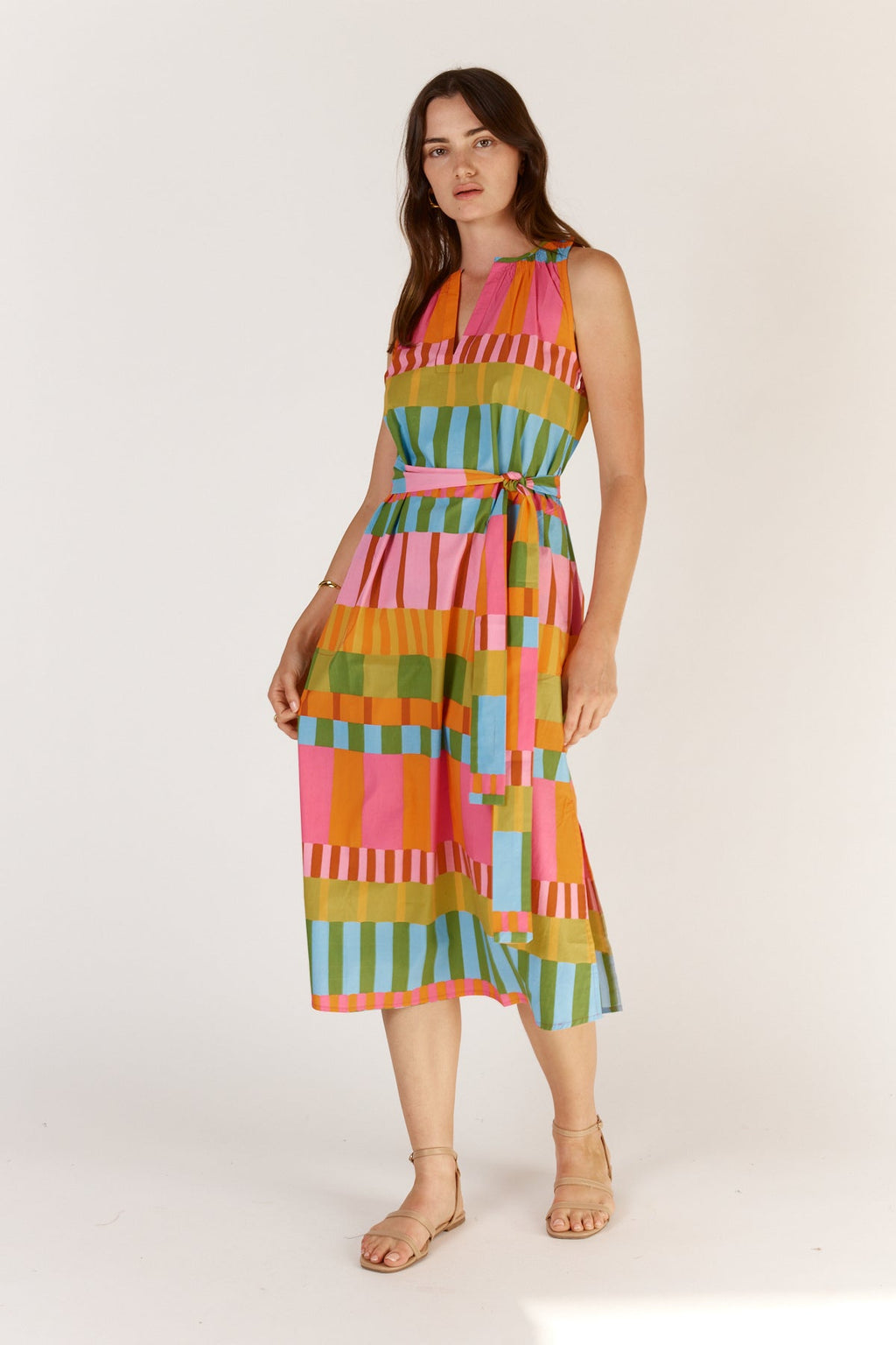 Shop Itami Cannes S/Less Multi Sundress - Itami
