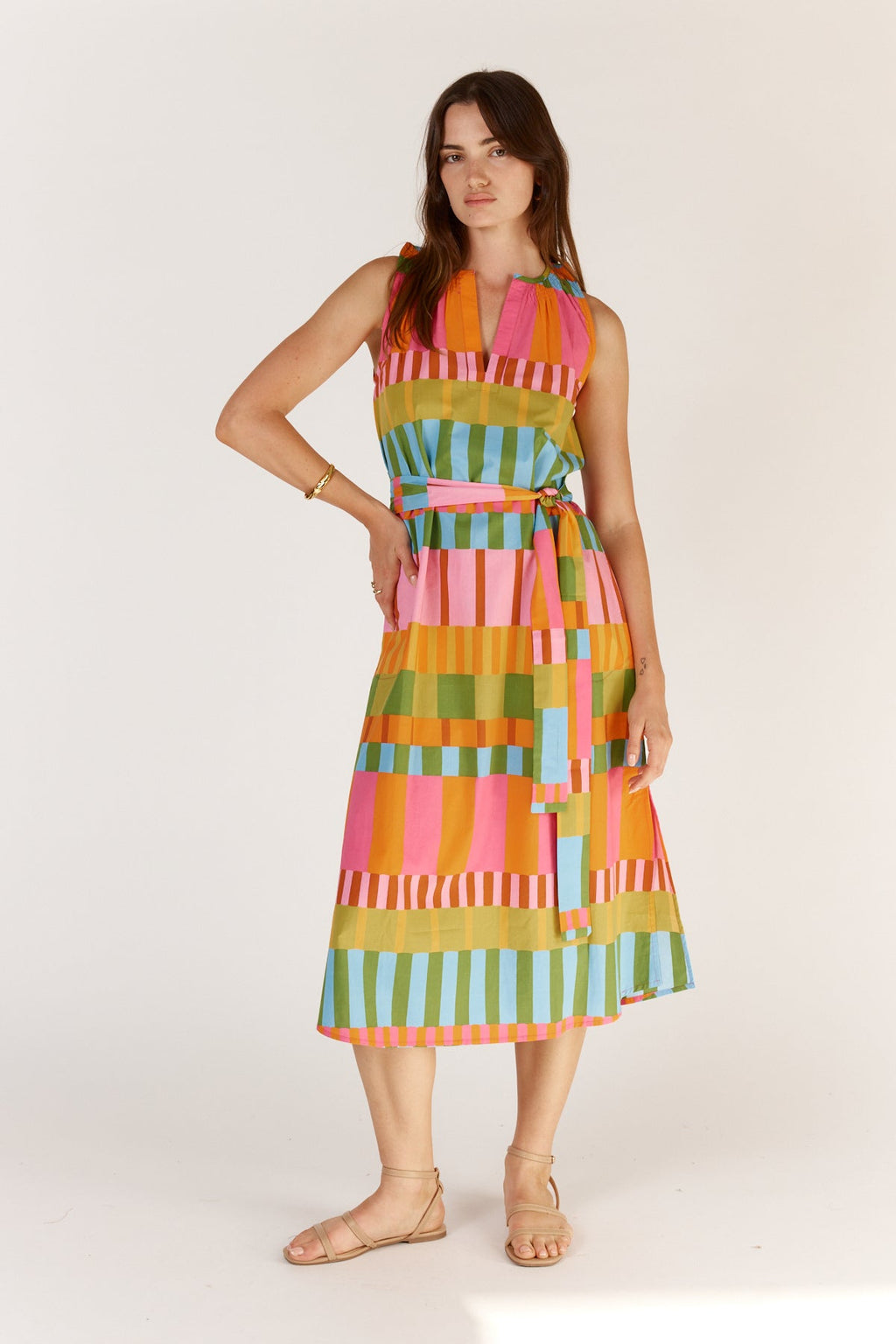 Shop Itami Cannes S/Less Multi Sundress - Itami