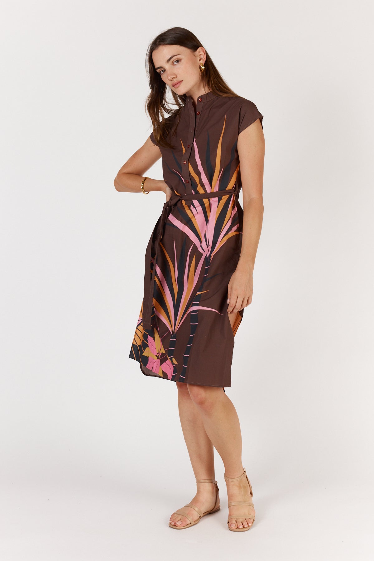 Shop Itami Cavalier Capped Sleeve Dress - Itami