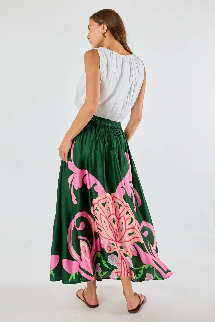 Shop Itami Fontes Skirt Olive - Itami