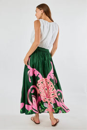 Shop Itami Fontes Skirt Olive - Itami