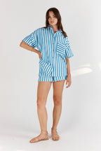 Shop Itami Stripe Cotton Short Set - Itami