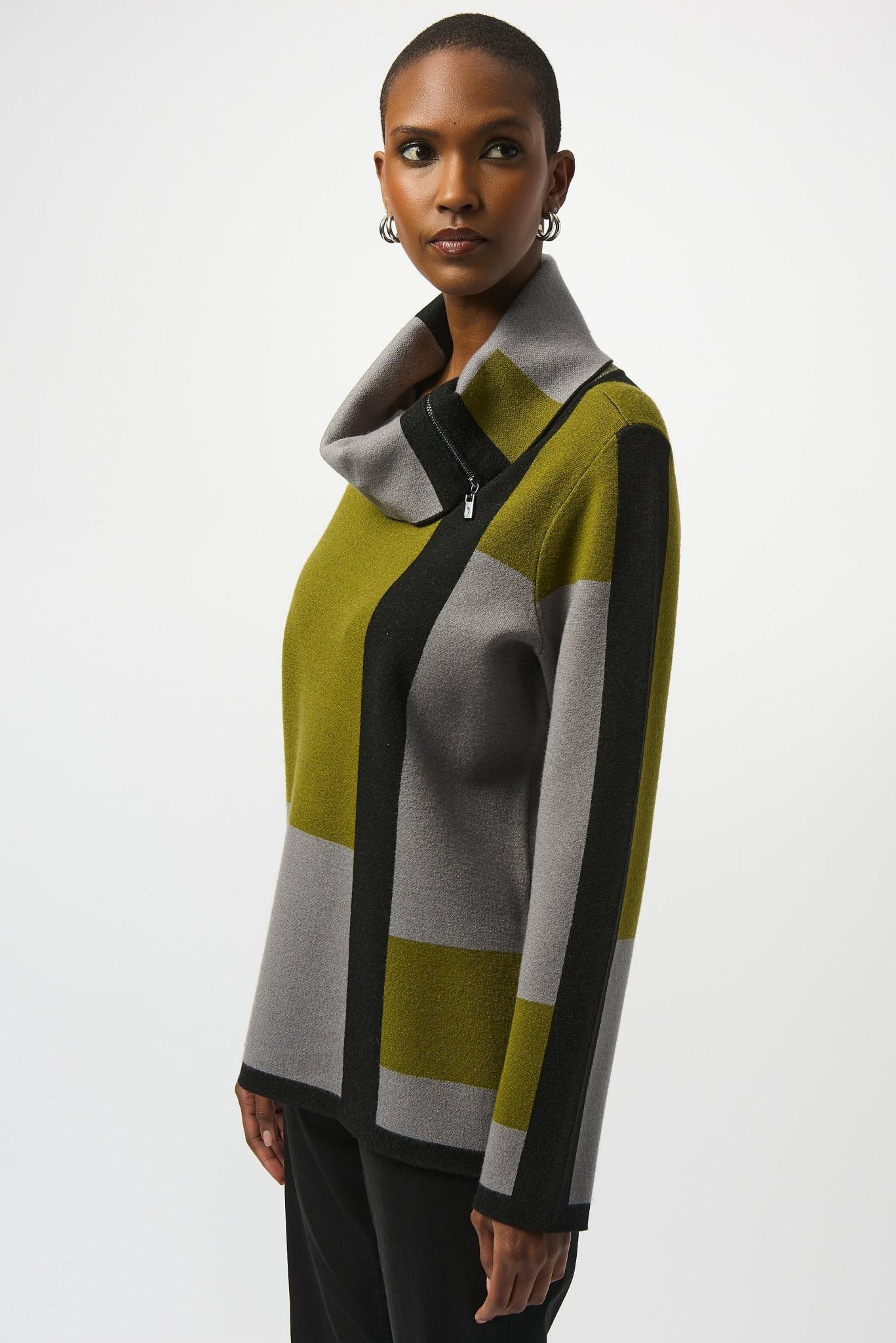 Shop Jacquard Sweater Colour Block Pullover - Joseph Ribkoff