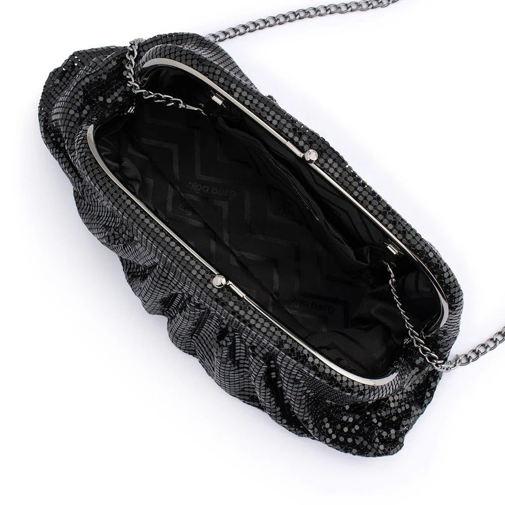 Shop Jaz Mesh Clutch Bag | Black - Olga Berg