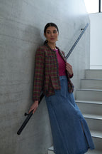 Shop Jean and Tonic Denim Skirt - Foil