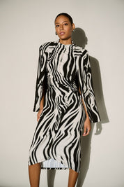 Shop Joseph Ribkoff Animal Print Blazer With Rhinestone - Joseph Ribkoff