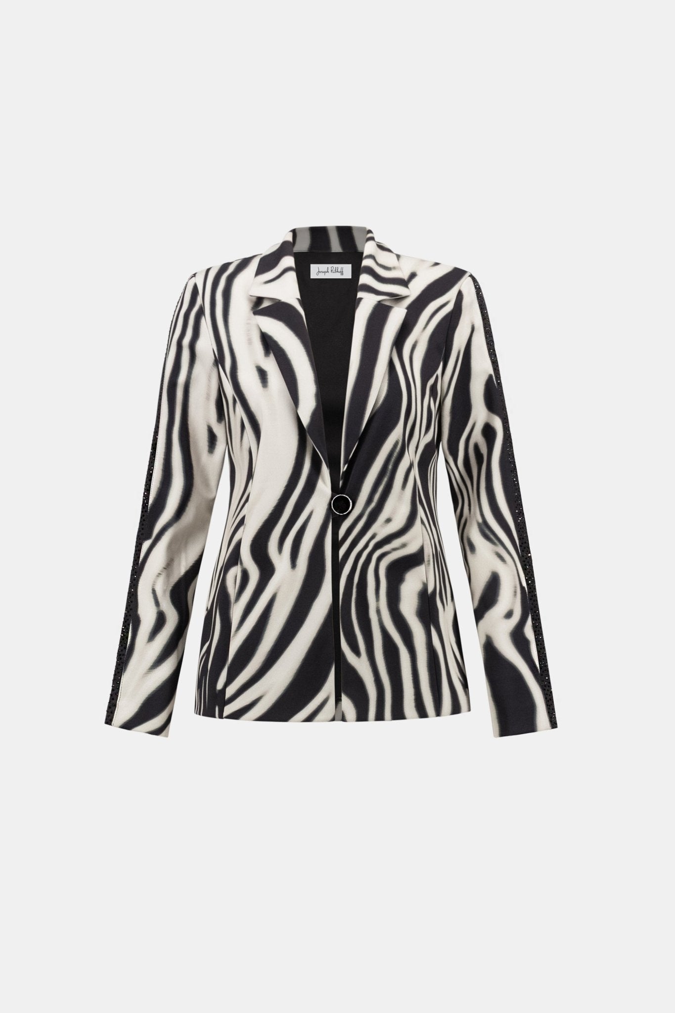 Shop Joseph Ribkoff Animal Print Blazer With Rhinestone - Joseph Ribkoff
