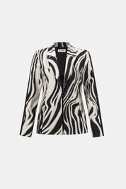 Shop Joseph Ribkoff Animal Print Blazer With Rhinestone - Joseph Ribkoff