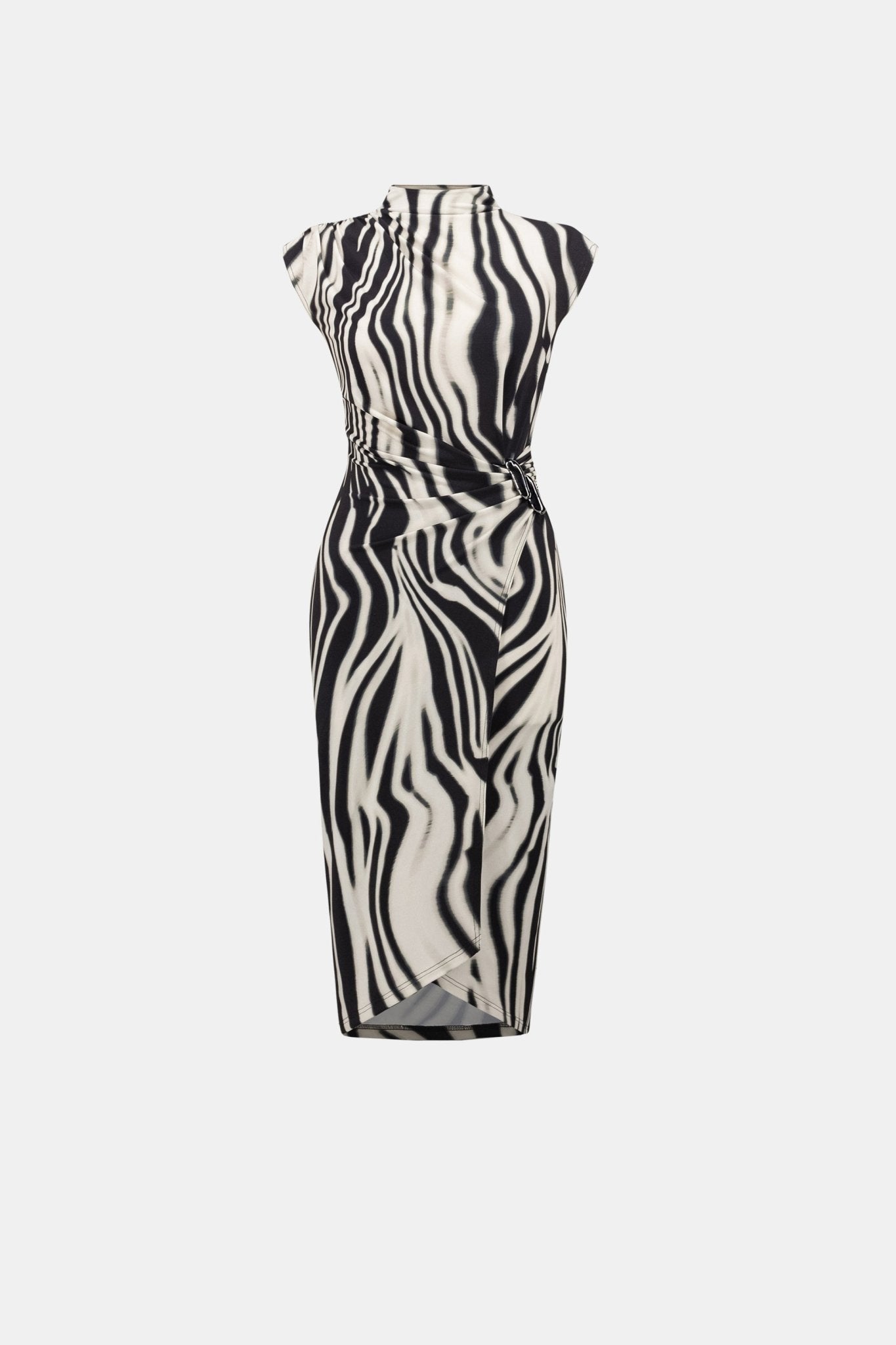 Shop Joseph Ribkoff Animal Print Wrap Dress - Joseph Ribkoff