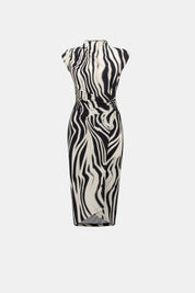 Shop Joseph Ribkoff Animal Print Wrap Dress - Joseph Ribkoff