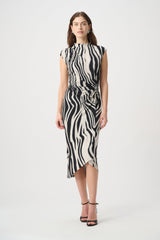 Joseph Ribkoff Animal Print Wrap Dress