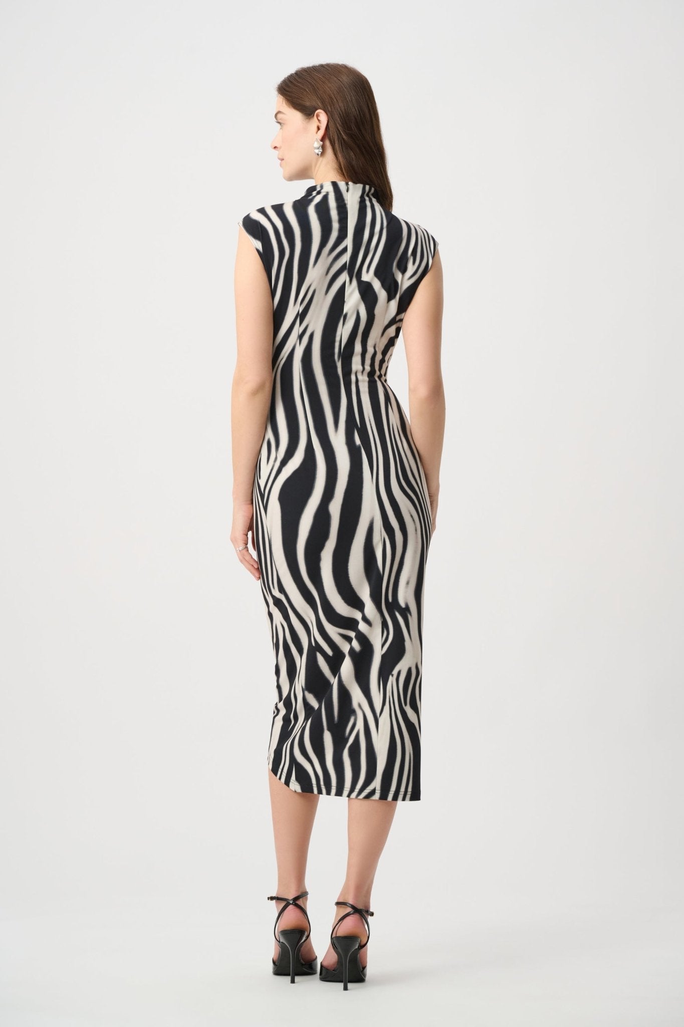 Shop Joseph Ribkoff Animal Print Wrap Dress - Joseph Ribkoff