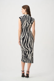 Shop Joseph Ribkoff Animal Print Wrap Dress - Joseph Ribkoff