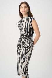 Shop Joseph Ribkoff Animal Print Wrap Dress - Joseph Ribkoff