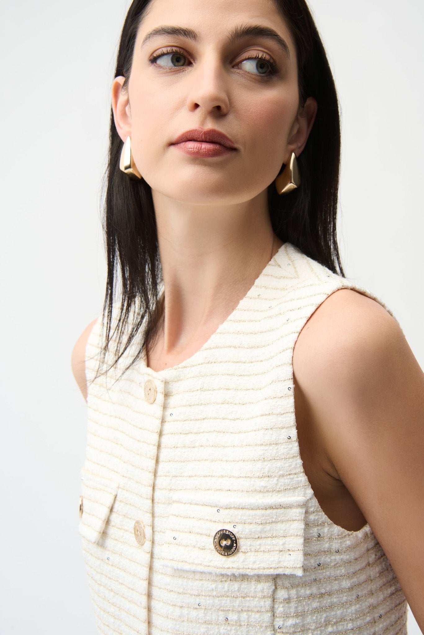 Shop Joseph Ribkoff Boucle Fitted Vest - Joseph Ribkoff