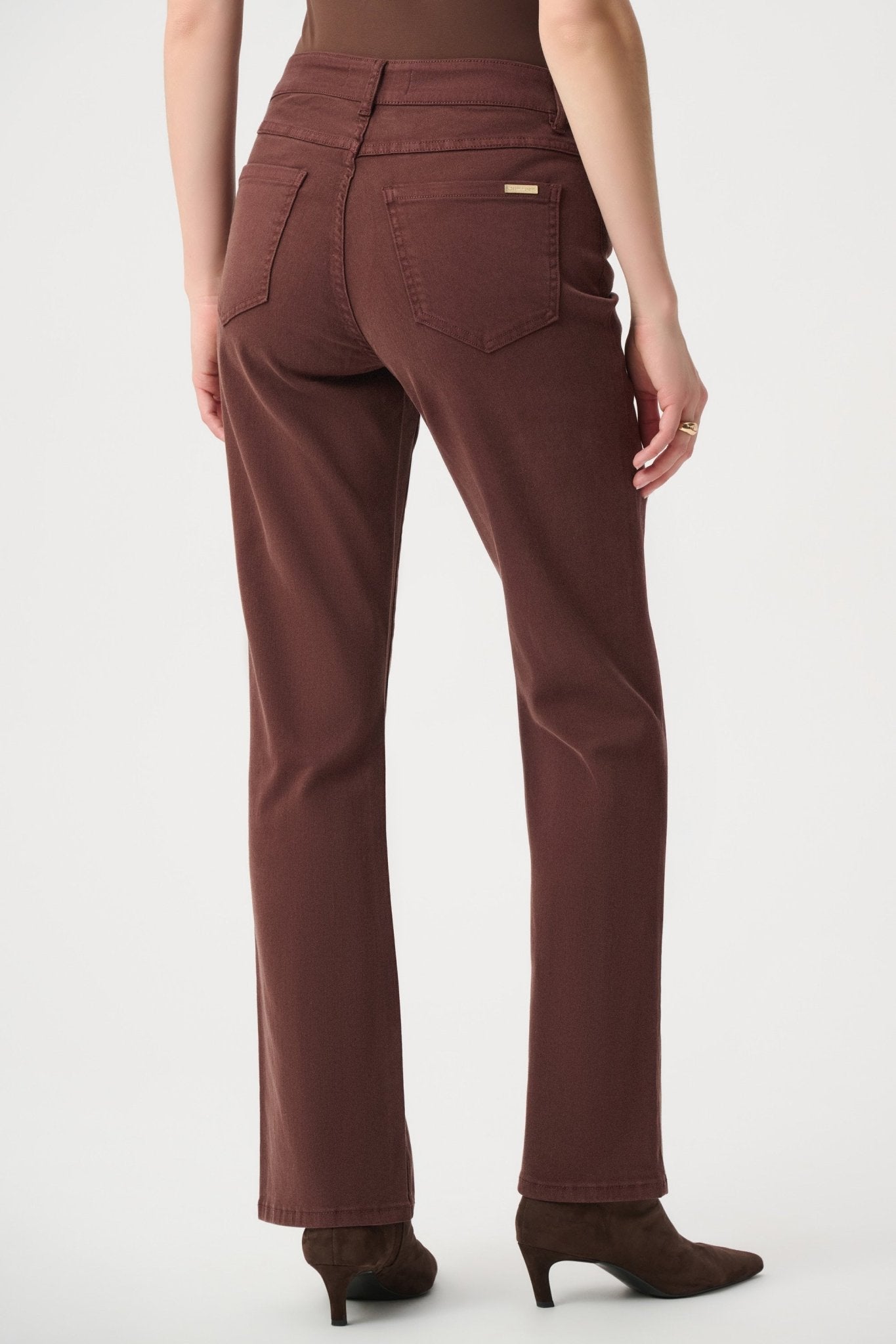 Shop Joseph Ribkoff Brooke Classic Bootcut Jeans Mahogany - Joseph Ribkoff