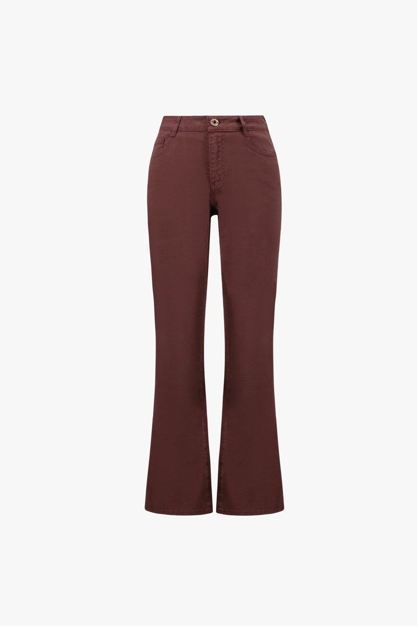 Shop Joseph Ribkoff Brooke Classic Bootcut Jeans Mahogany - Joseph Ribkoff