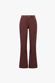 Shop Joseph Ribkoff Brooke Classic Bootcut Jeans Mahogany - Joseph Ribkoff