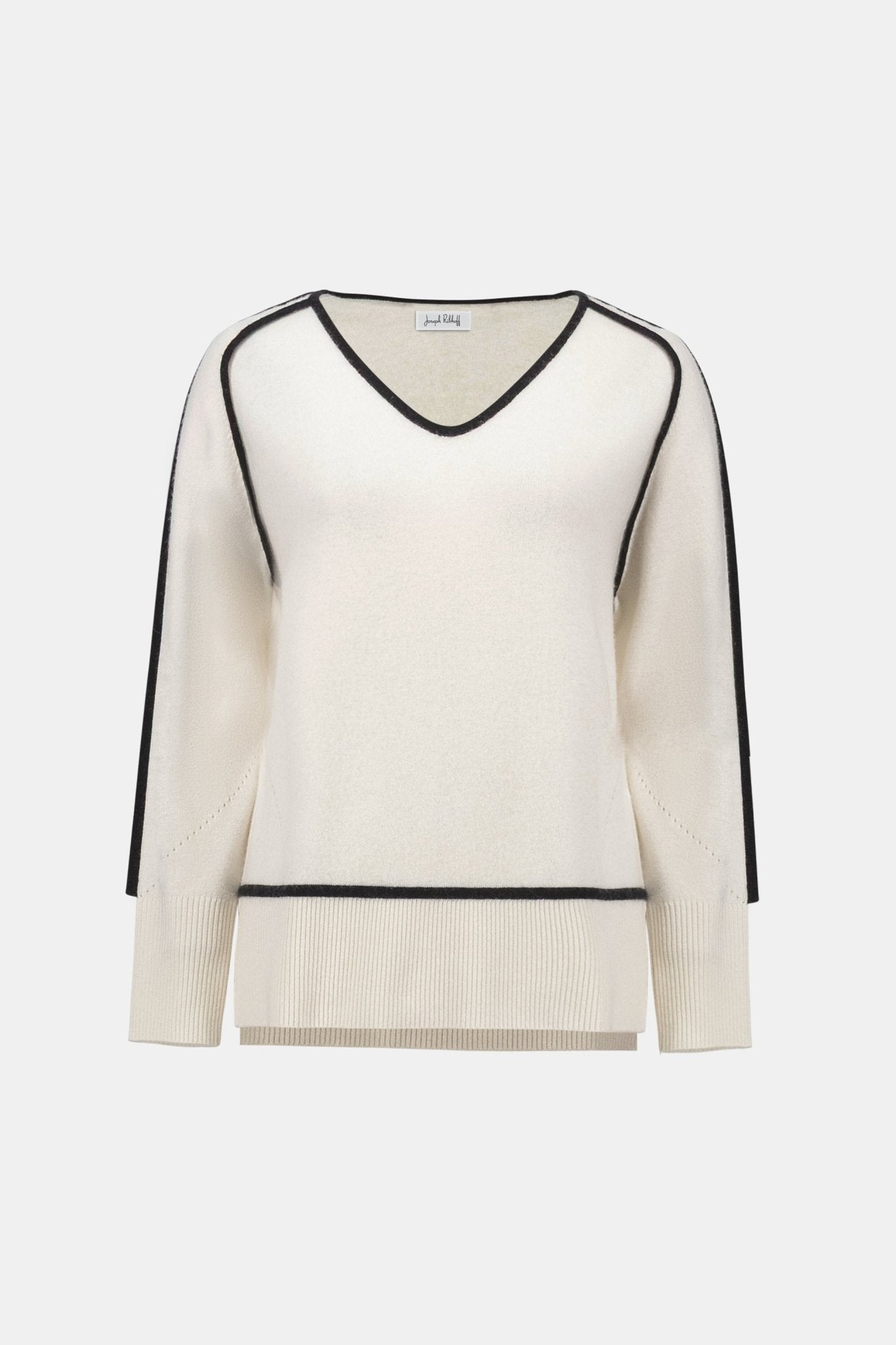 Shop Joseph Ribkoff Cashmere And Wool Contrast Trim Sweater - STELLA ROSE FASHIONS