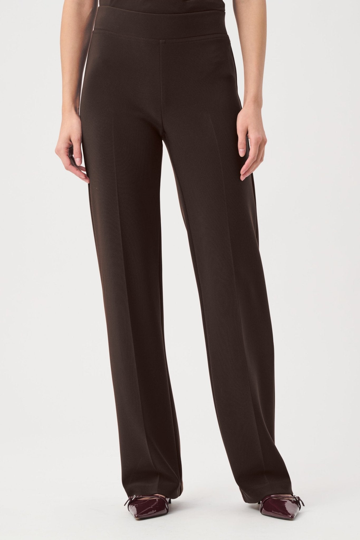 Shop Joseph Ribkoff Classic Wide Leg Pant | Mocha - Joseph Ribkoff