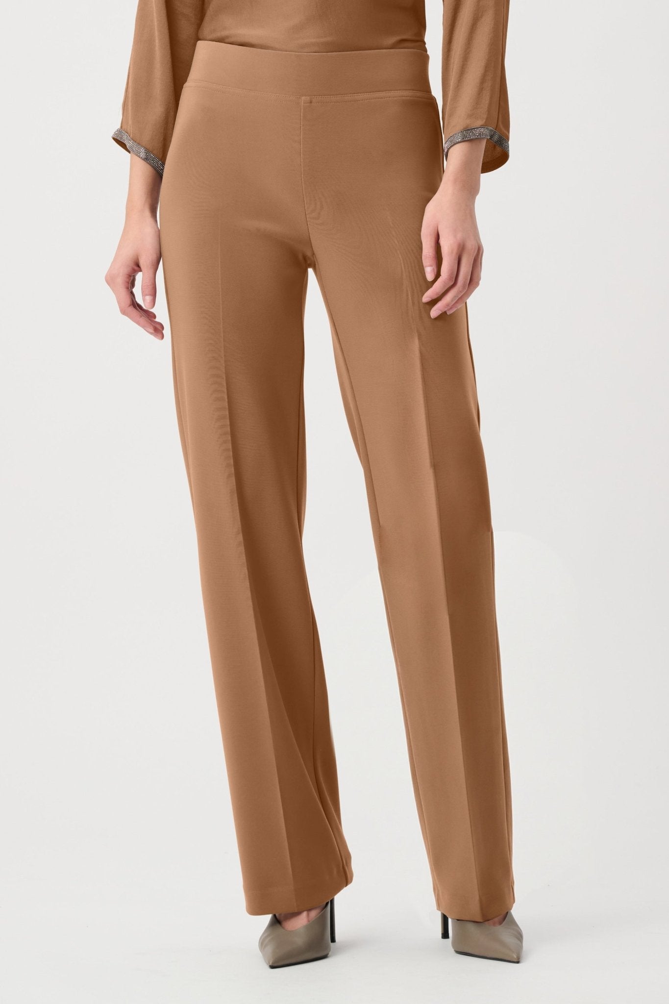 Shop Joseph Ribkoff Classic Wide Leg Pant | Mocha - Joseph Ribkoff