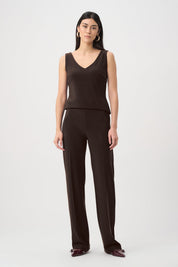 Shop Joseph Ribkoff Classic Wide Leg Pant | Mocha - Joseph Ribkoff