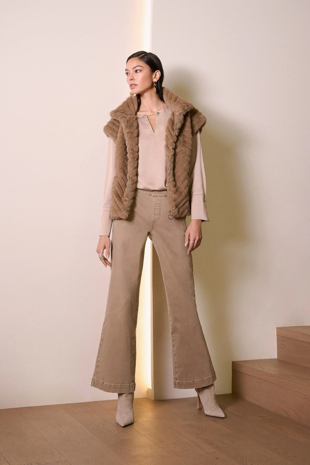 Shop Joseph Ribkoff Classic Wide Leg Pull - On Jeans - Joseph Ribkoff