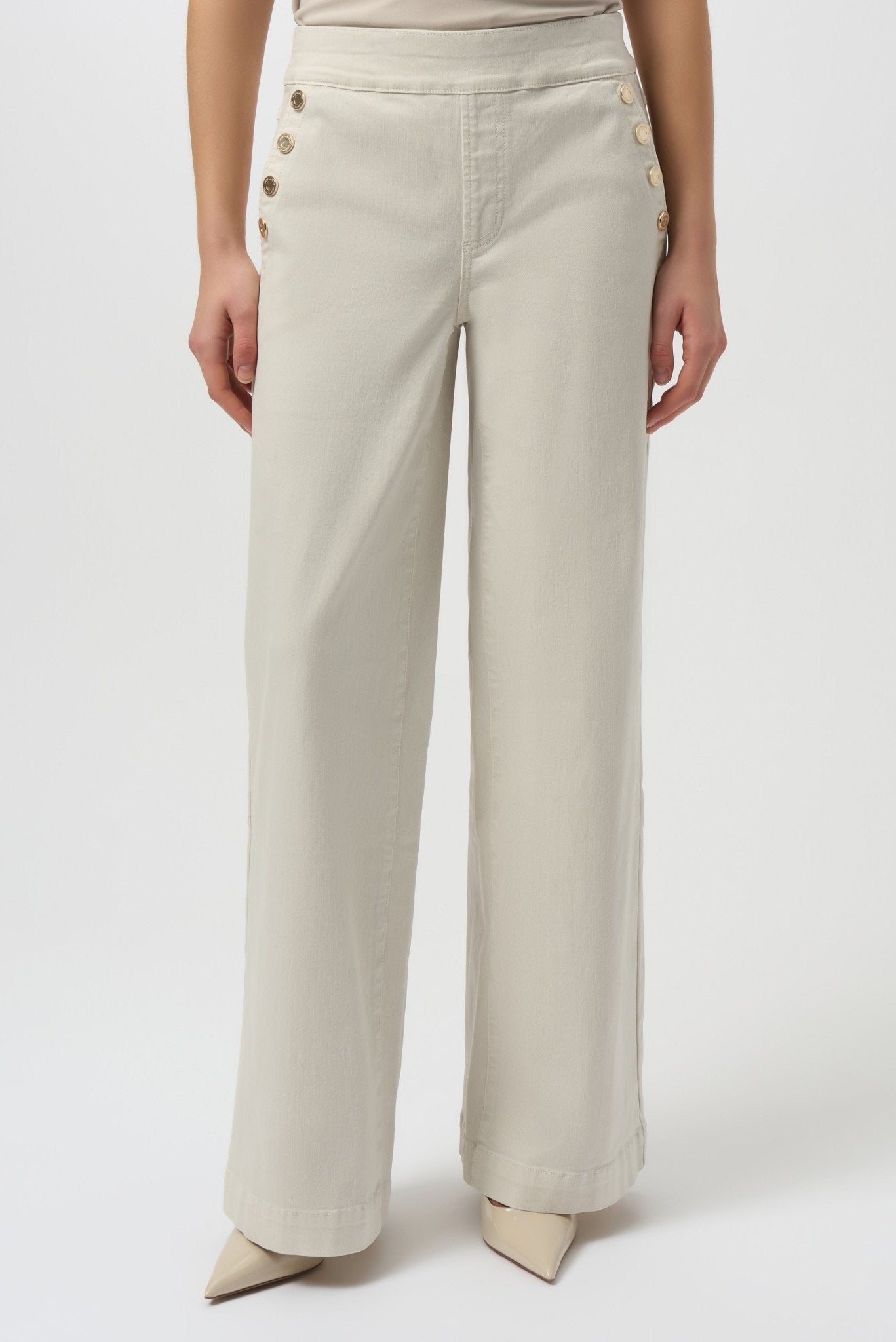 Shop Joseph Ribkoff Classic Wide Leg Pull - On Jeans - Joseph Ribkoff