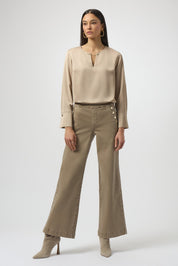 Shop Joseph Ribkoff Classic Wide Leg Pull - On Jeans - Joseph Ribkoff