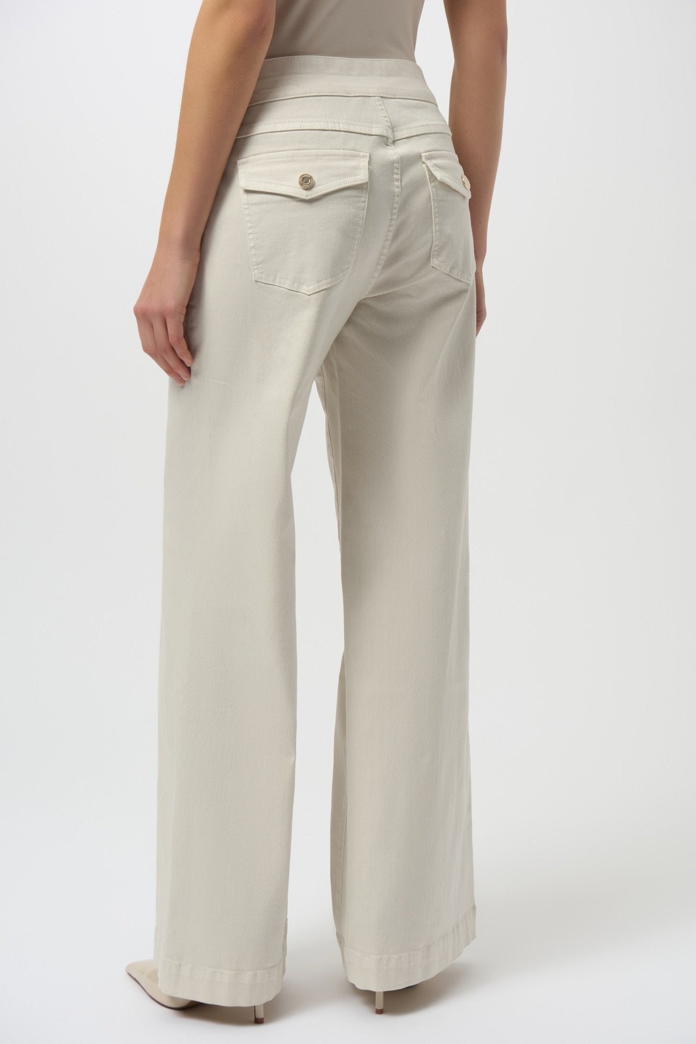 Shop Joseph Ribkoff Classic Wide Leg Pull - On Jeans - Joseph Ribkoff