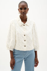 Joseph Ribkoff Cotton Twill Jacket With Balloon Sleeves