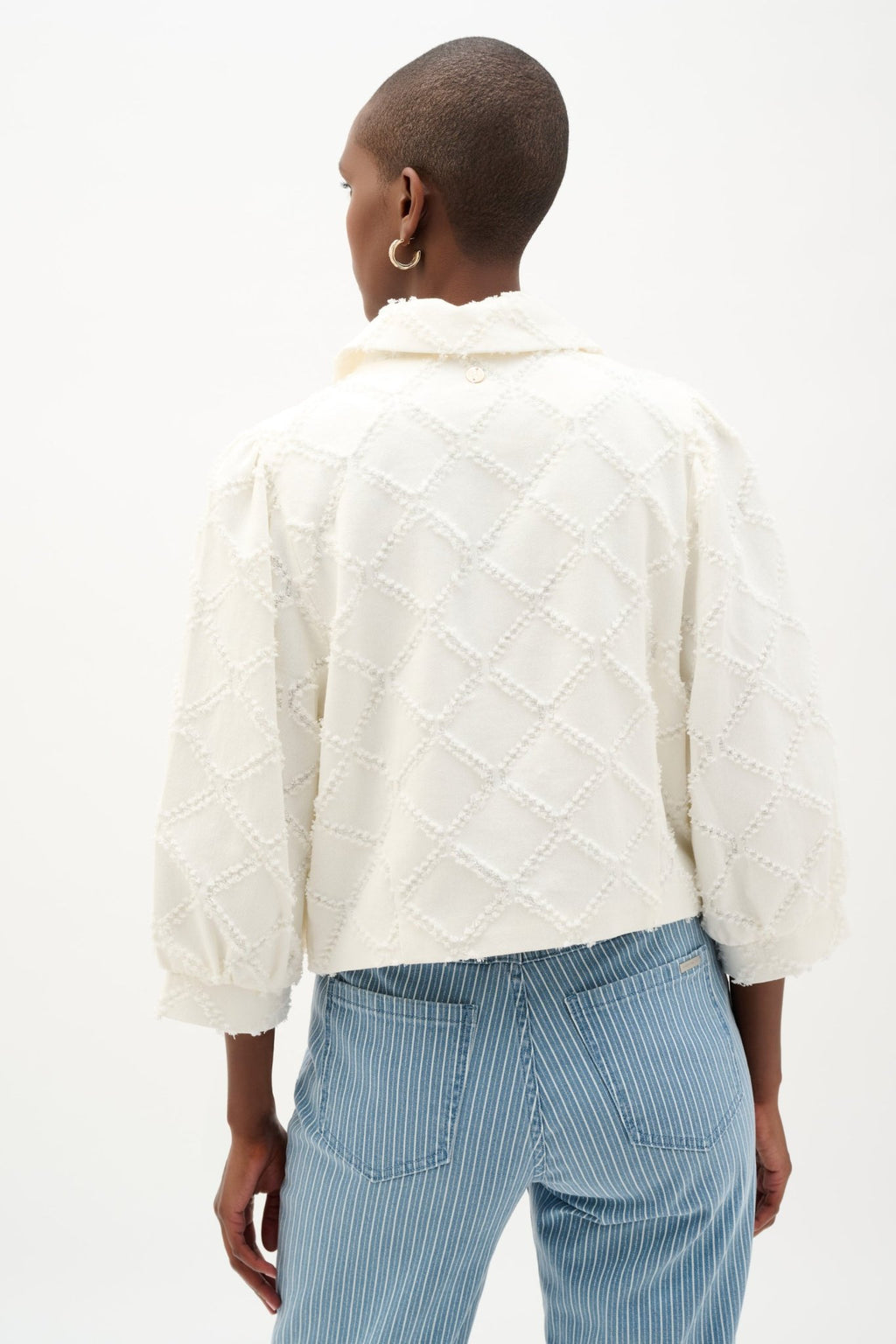 Shop Joseph Ribkoff Cotton Twill Jacket With Balloon Sleeves - Joseph Ribkoff