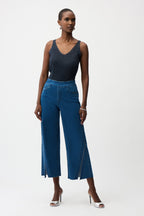 Shop Joseph Ribkoff Culotte Jeans With Rhinestones - Joseph Ribkoff
