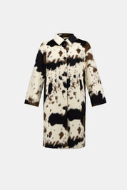 Shop Joseph Ribkoff Faux Fur Cow Print Coat 264994 - Joseph Ribkoff