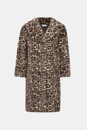 Shop Joseph Ribkoff Faux Fur Leopard Print Coat - Joseph Ribkoff